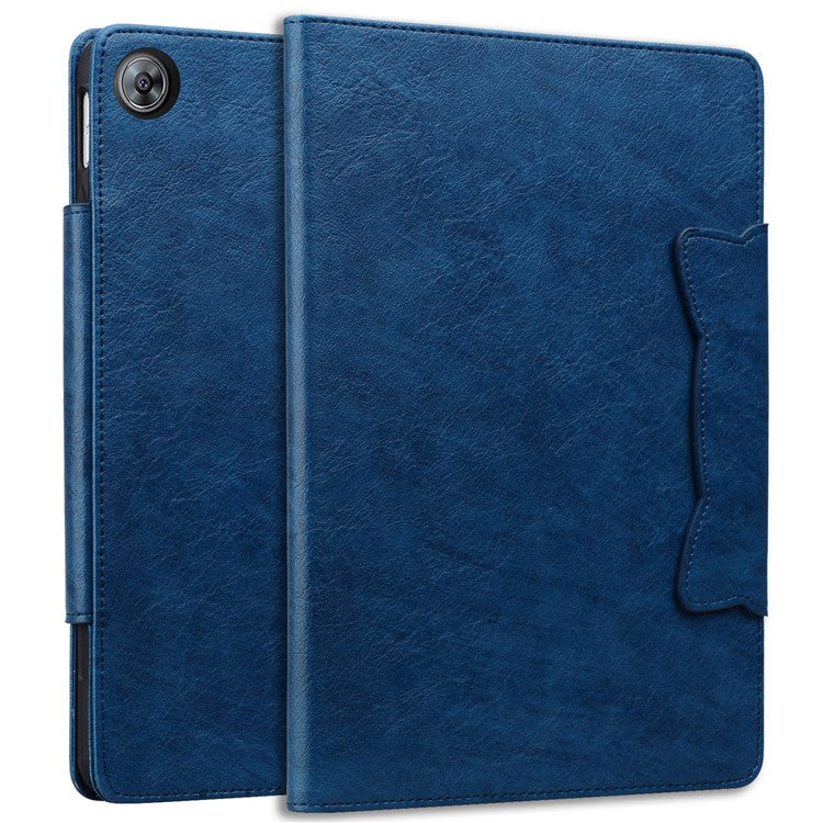 For Huawei MediaPad M5 8 (8.4-inch) Case PU Leather Folio Stand Tablet Cover Cute Magnetic Clasp - Blue