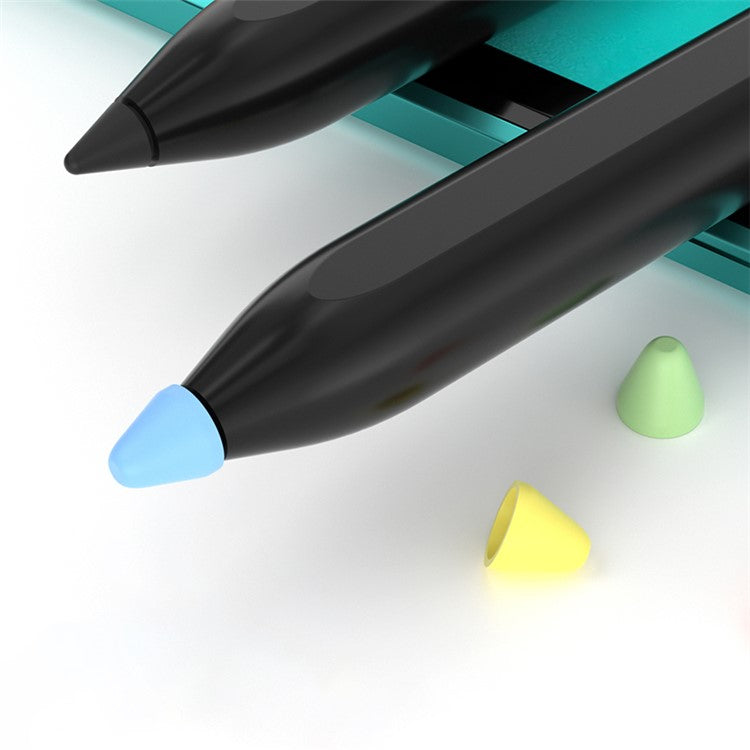 For Xiaomi Smart Pen 10Pcs Soft Silicone Pen Tip Cover Touch Screen Stylus Pen Nib Sleeve - Green