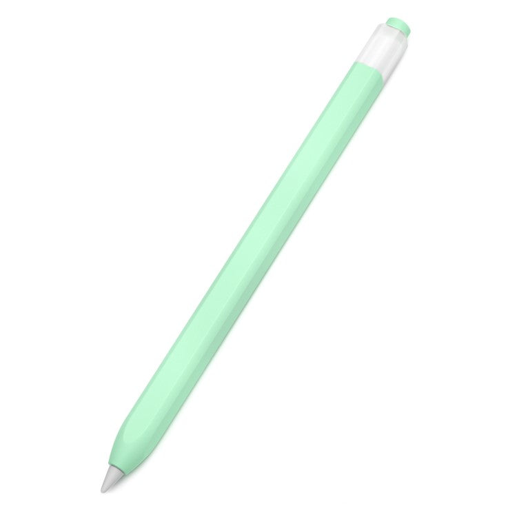 For Apple Pencil (1st Generation) Jelly Stylus Pen Silicone Sleeve Protective Cover (Short Version) - Cyan
