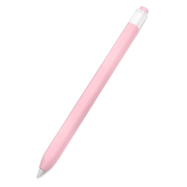 For Apple Pencil (1st Generation) Jelly Stylus Pen Silicone Sleeve Protective Cover (Short Version) - Pink