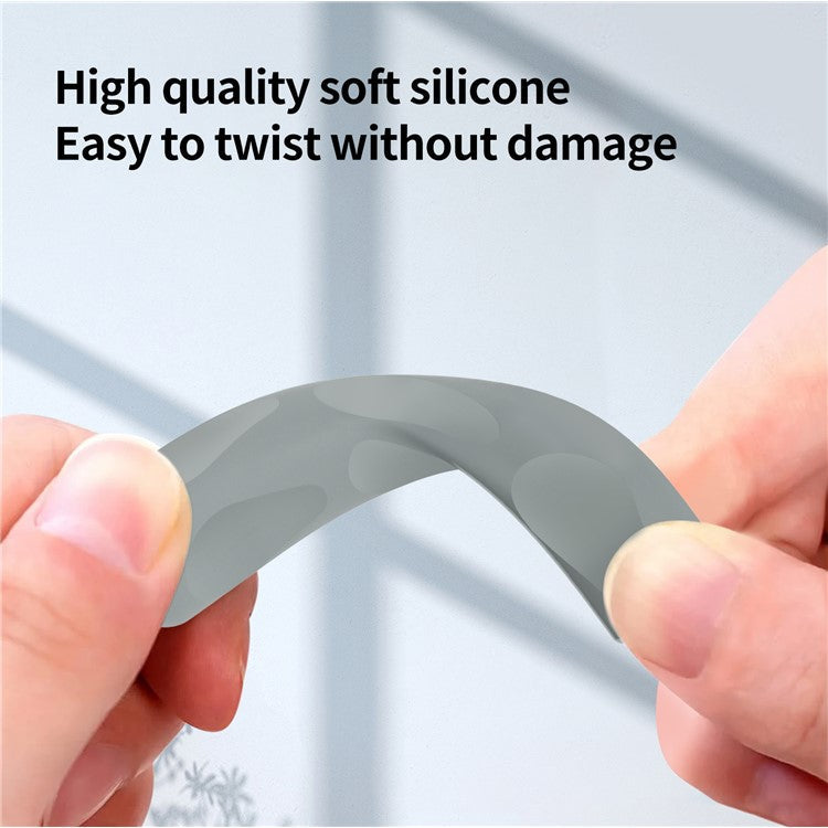 2Pcs Silicone Sleeve for Apple Pencil, Huawei M-Pencil Series Stylus Cover Grip Holder - Grey