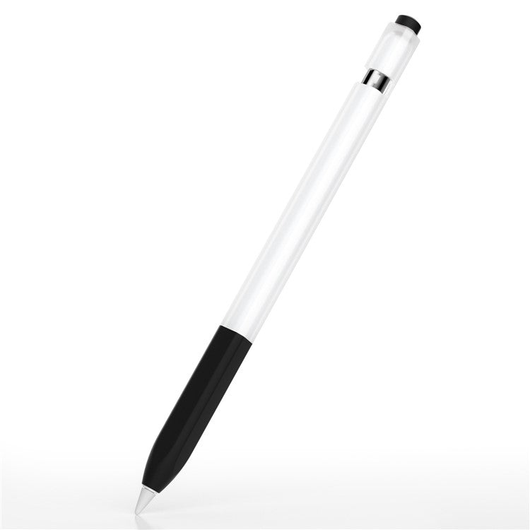 For Apple Pencil (1st Generation) Jelly Stylus Pen Silicone Protective Sleeve Drop-proof Cover - Black