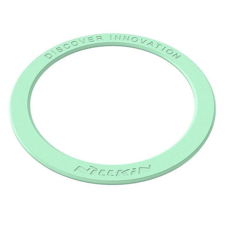 NILLKIN SnapLink Air 2Pcs Mobile Phone Magnetic Sticker Charging Adsorption Ring Compatible with Magsafe Wireless Charger - Mint Green