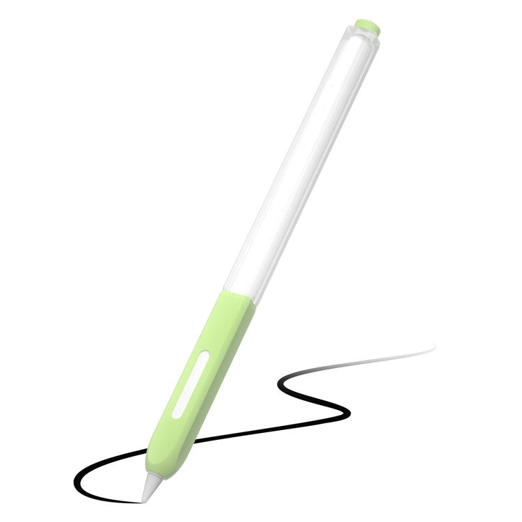 For Apple Pencil Pro / Pencil (2nd Generation) Jelly Stylus Pen Cover Soft Silicone Anti-Drop Protective Sleeve - Mint Green