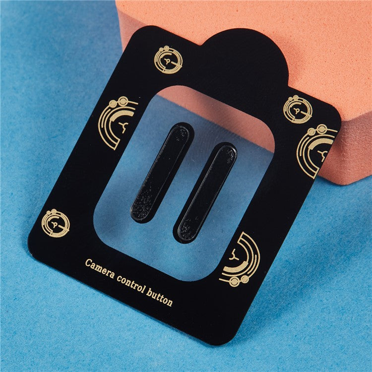 2Pcs Camera Touch Button Protector For iPhone 16 / 16 Plus / 16 Pro / 16 Pro Max Tempered Glass Film - Transparent