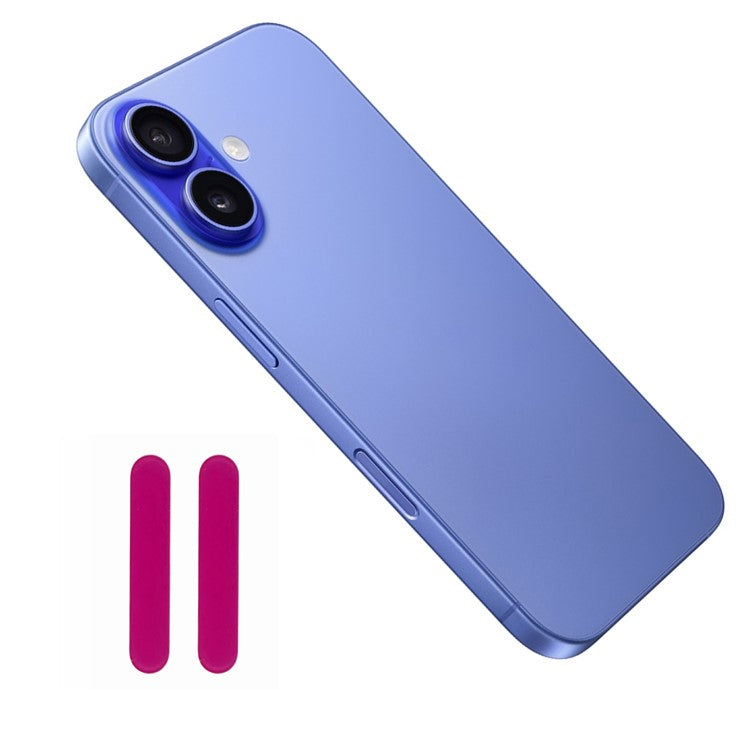 2Pcs Camera Touch Button Protector For iPhone 16 / 16 Plus / 16 Pro / 16 Pro Max Tempered Glass Film - Rose