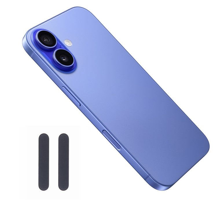 2Pcs Camera Touch Button Protector For iPhone 16 / 16 Plus / 16 Pro / 16 Pro Max Tempered Glass Film - Grey