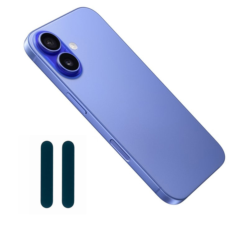 2Pcs Camera Touch Button Protector For iPhone 16 / 16 Plus / 16 Pro / 16 Pro Max Tempered Glass Film - Blackish Green