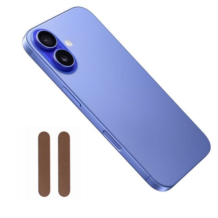 2Pcs Camera Touch Button Protector For iPhone 16 / 16 Plus / 16 Pro / 16 Pro Max Tempered Glass Film - Gold