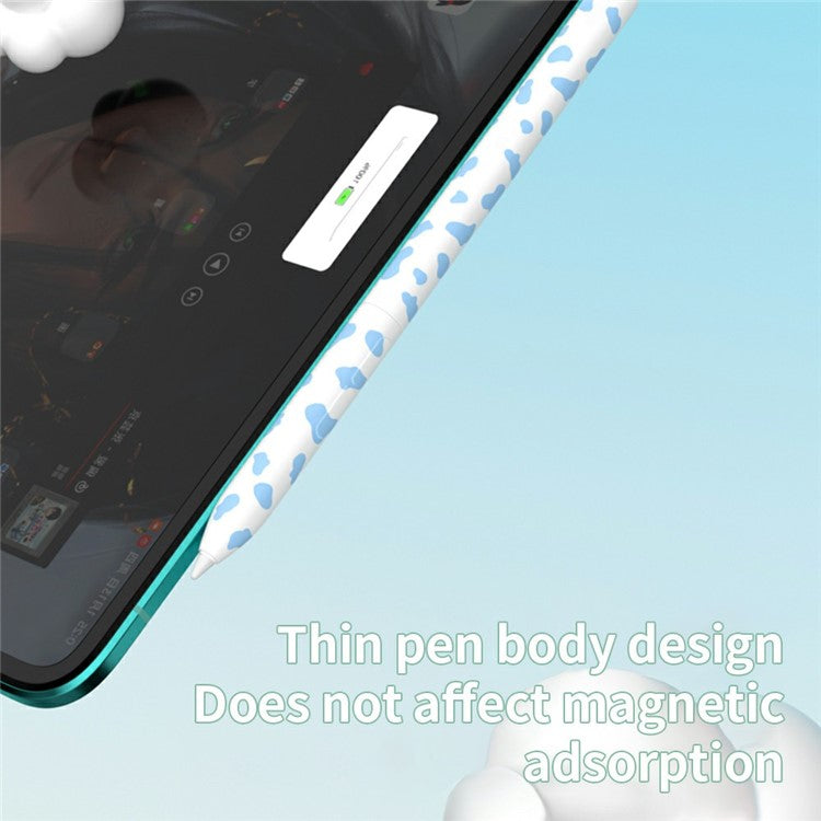 For Xiaomi Smart Pen (Gen 2) Cow Pattern Stylus Sleeve Silicone Protective Cover - Blue