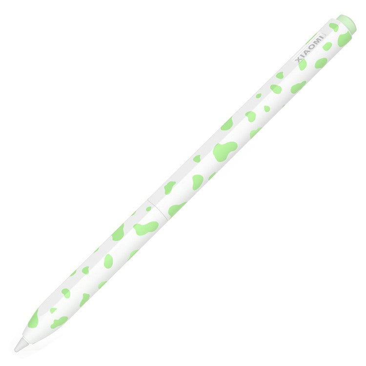 For Xiaomi Smart Pen (Gen 2) Cow Pattern Stylus Sleeve Silicone Protective Cover - Green
