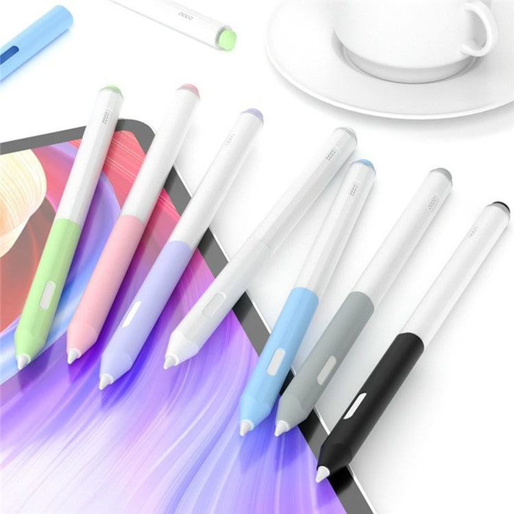 For Oppo Pencil Stylus Case Jelly Silicone Sleeve Pencil Protective Cover - Matcha Green