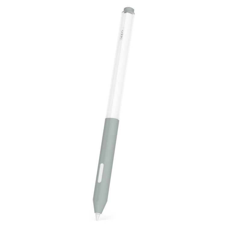 For Oppo Pencil Stylus Case Jelly Silicone Sleeve Pencil Protective Cover - Grey