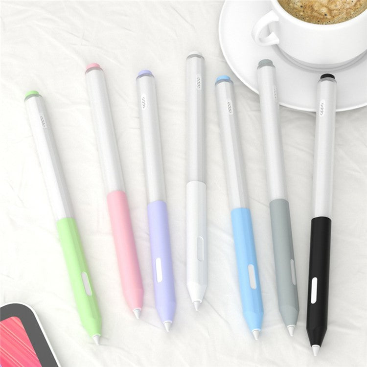 For Oppo Pencil Stylus Case Jelly Silicone Sleeve Pencil Protective Cover - Grey