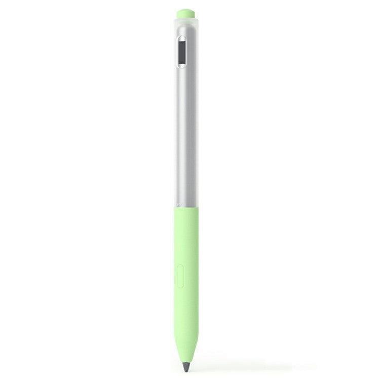 For Lenovo Precision Pen 3 Stylus Case Jelly Silicone Sleeve Pencil Protective Cover - Matcha Green