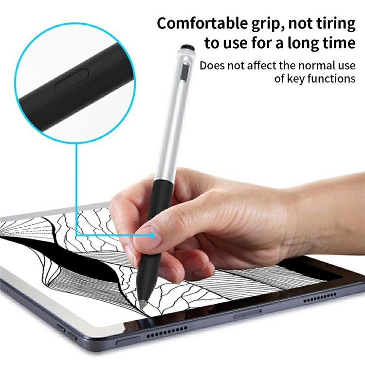 For Lenovo Precision Pen 3 Stylus Case Jelly Silicone Sleeve Pencil Protective Cover - Black