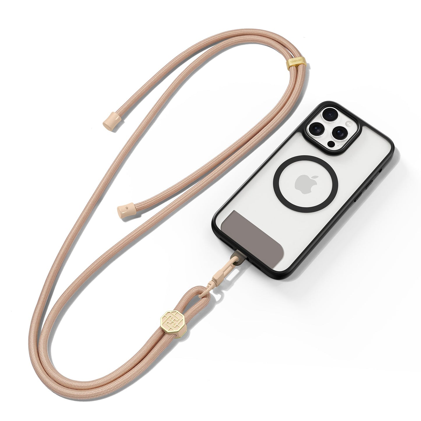 For Universal DUX DUCIS Garden Series Phone Lanyard Adjustable Neck Strap with Swastika Pattern - Amber Color