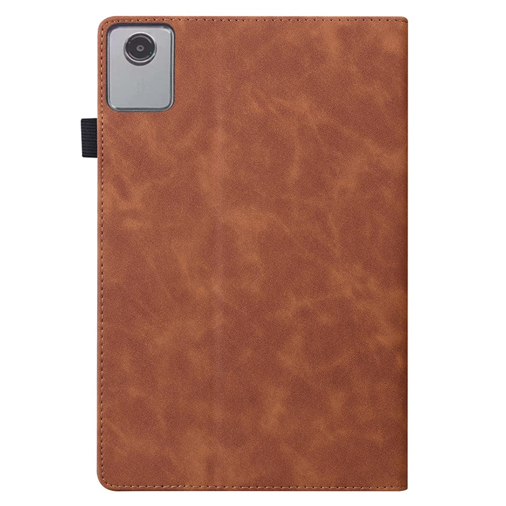 For Lenovo Xiaoxin Pad 11 2025 / Tab K11 Gen 2 TB336 / Tab M11 Case PU Leather Protective Folio Tablet Cover with Card Holder - Brown