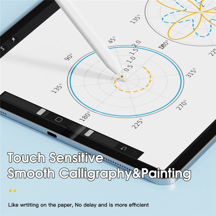 ESSAGER 3Pcs POM + 3Pcs PC Capacitive Pen Tip Set Replacement Pencil Tips for Drawing Writing Stylus Fine Nibs - White + Transparent