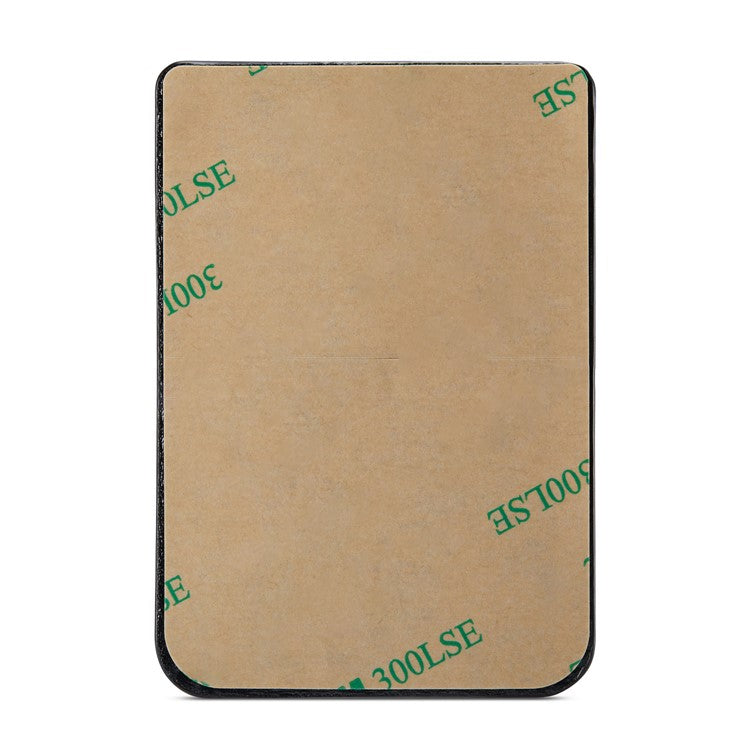 MUXMA MX112 Adhesive Phone Card Holder Ring Stand RFID Blocking Cowhide Texture Leather Card Pocket - Brown