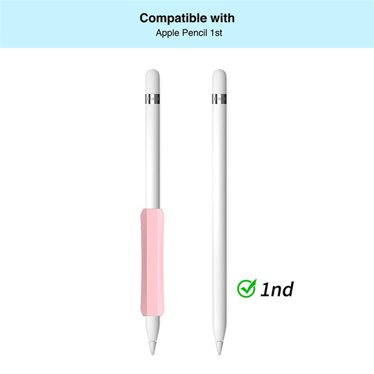 STOYOBE For Apple Pencil (1st / 2nd Generation) / Huawei M-Pencil Pen Grip Non-Slip Sleeve Silicone Stylus Pen Grip Cover - Sky Blue