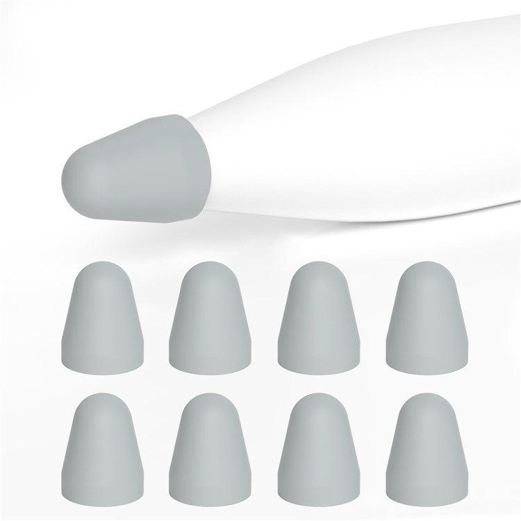 8Pcs / Set Stylus Pen Nib Cover for Xiaomi Smart Pen (Gen 2) , TPU Pen Tip Sleeve - Grey
