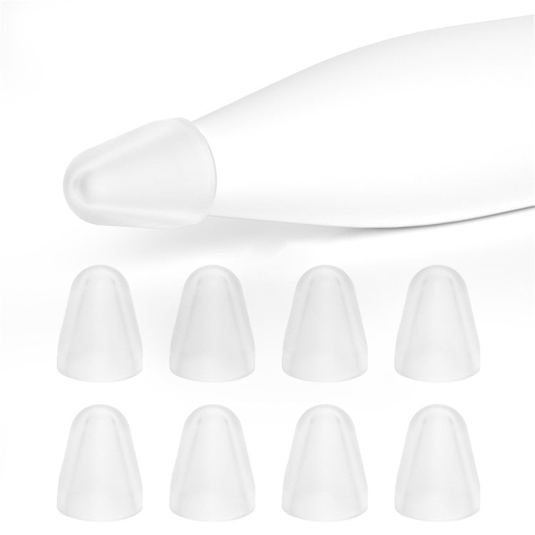 8Pcs / Set Stylus Pen Nib Cover for Xiaomi Smart Pen (Gen 2) , TPU Pen Tip Sleeve - Transparent