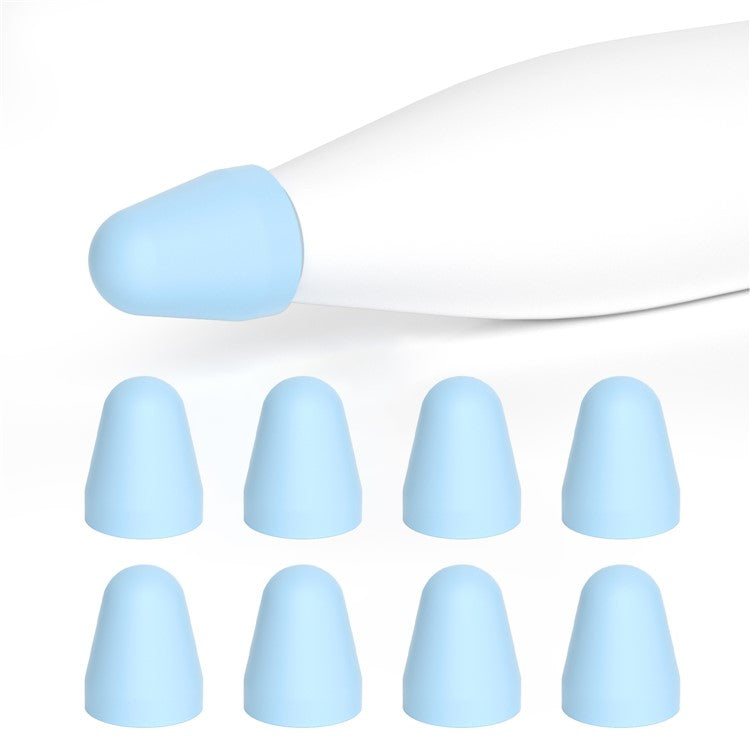 8Pcs / Set Stylus Pen Nib Cover for Xiaomi Smart Pen (Gen 2) , TPU Pen Tip Sleeve - Blue