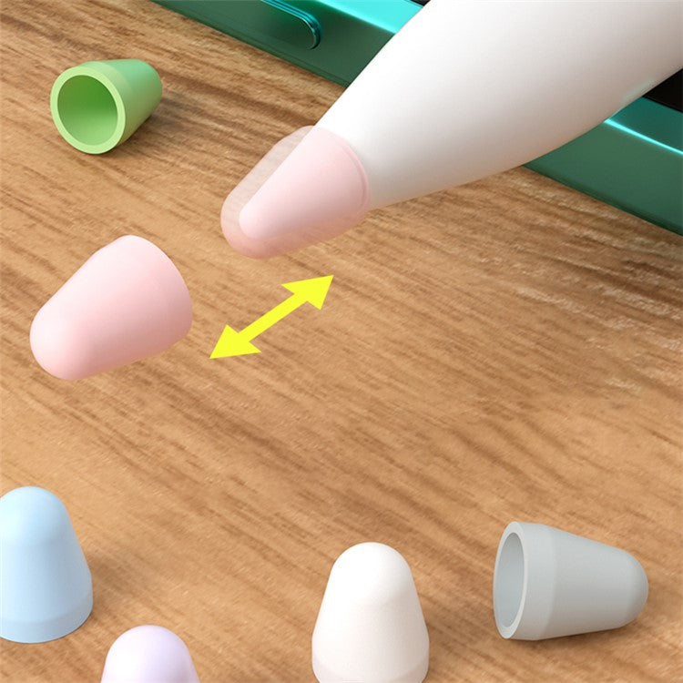 8Pcs / Set Stylus Pen Nib Cover for Xiaomi Smart Pen (Gen 2) , TPU Pen Tip Sleeve - Blue