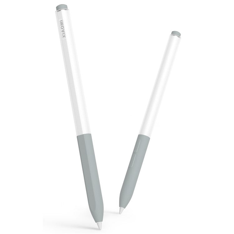 Stylus Pen Protective Sleeve for Xiaomi Smart Pen (Gen 2) , Silicone+PC Pencil Cover - Grey