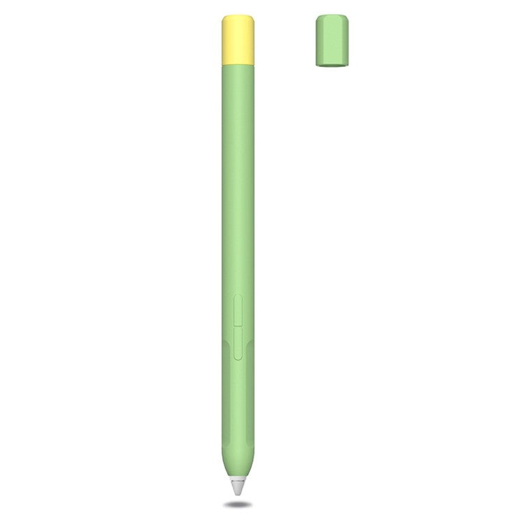 Protective Sleeve for Xiaomi Smart Pen (Gen 2) , Liquid Silicone Stylus Pen Cover with Dual Pen Caps - Matcha Green