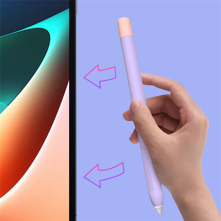 Protective Sleeve for Xiaomi Smart Pen (Gen 2) , Liquid Silicone Stylus Pen Cover with Dual Pen Caps - Matcha Green