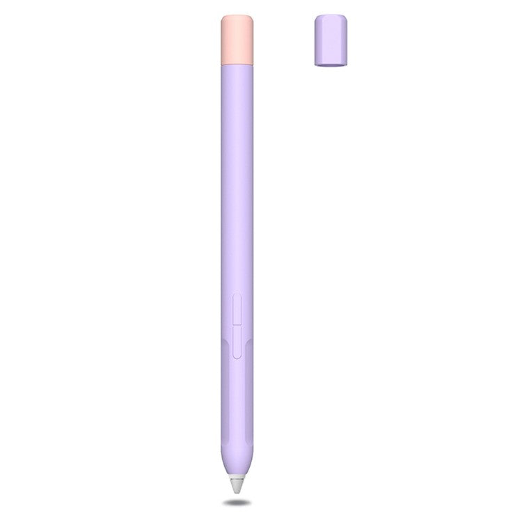 Protective Sleeve for Xiaomi Smart Pen (Gen 2) , Liquid Silicone Stylus Pen Cover with Dual Pen Caps - Purple