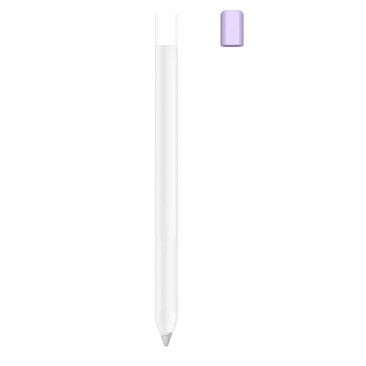 Protective Sleeve for Xiaomi Smart Pen (Gen 2) , Liquid Silicone Stylus Pen Cover with Dual Pen Caps - White