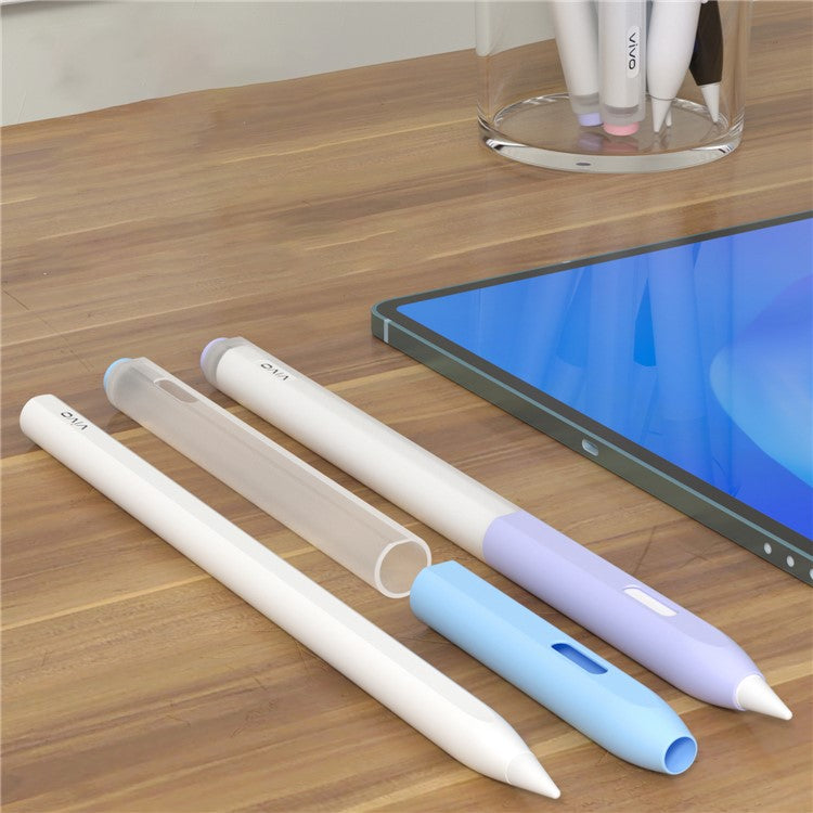 For vivo Pencil 2 Stylus Pen TPU Clear Sleeve Anti-Drop Pencil Protective Cover - Pink