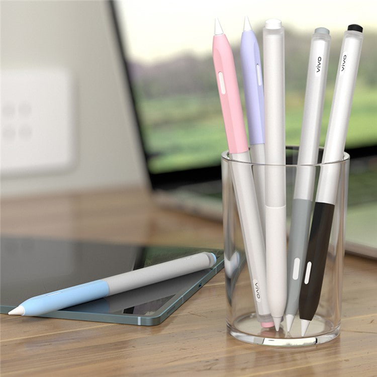 For vivo Pencil 2 Stylus Pen TPU Clear Sleeve Anti-Drop Pencil Protective Cover - Purple