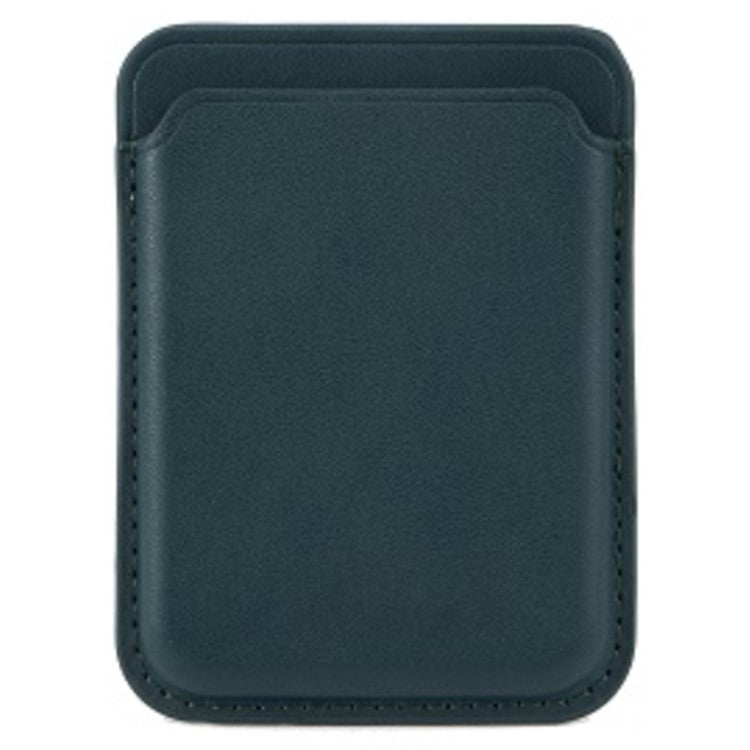 MRC040 Phone Card Holder Leather Phone Wallet Stick-On Adhesive Sticker - Blackish Green