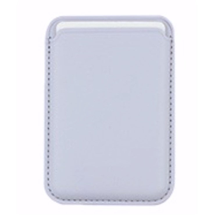 MRC040 Leather Phone Card Holder Compatible with MagSafe Cell Phone Wallet Pocket - Light Purple