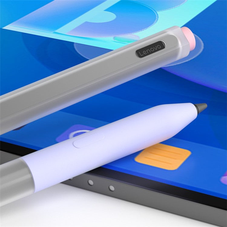 For Lenovo Legion Y900 / Pad Pro 2022 / Xiaoxin Pad Pro 12.7 inch Protective Sleeve Soft TPU Stylus Pen Cover - White