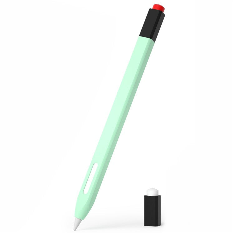 For Apple Pencil Pro / Pencil (2nd Generation) Stylus Pen Cover Anti-Dust Silicone Sleeve - Green