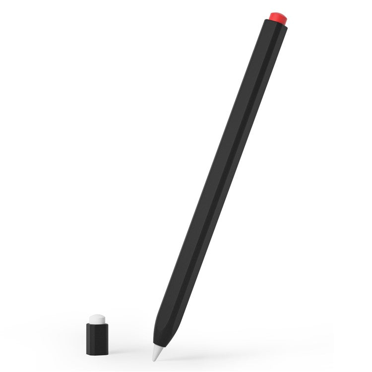 For Apple Pencil (1st Generation) Protective Sleeve Scratch-proof Silicone Stylus Pen Cover - Black