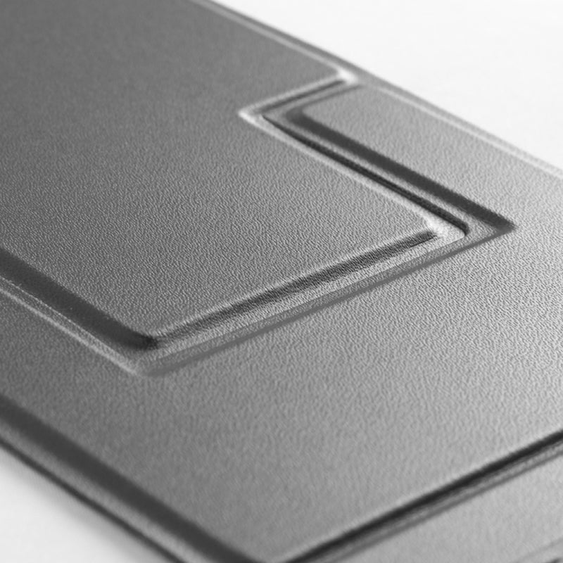 Ultra-Thin Foldable Cell Phone Holder PU Leather Phone Desktop Stand - Brown