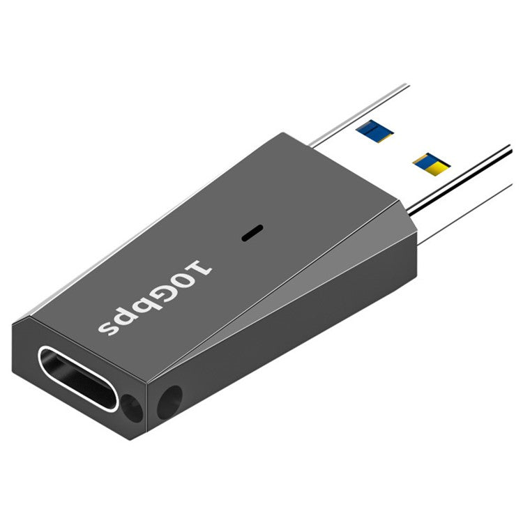 ADS-613 USB Male Adapter to Type-C Female 10Gbps Fast Data Transfer Converter - Tarnish