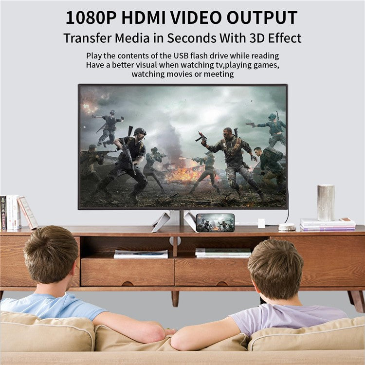 USB-C 4K PD 60W Adapter Type-C Male to HD Output+For iPhone Female Converter for iPhone 15 MacBook Samsung