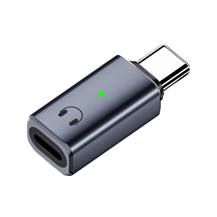 USB-C Male to 8-Pin Female Adapter Converter Audio Headphone Extension Connector - Tarnish