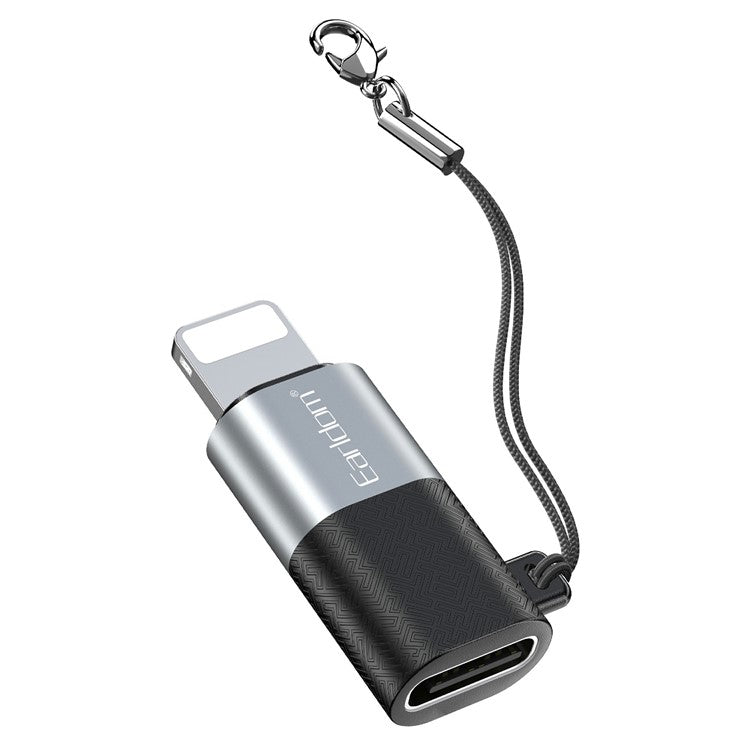 EARLDOM TC17 Type-C Female to 8-Pin Male Adapter Aluminum Alloy OTG Converter