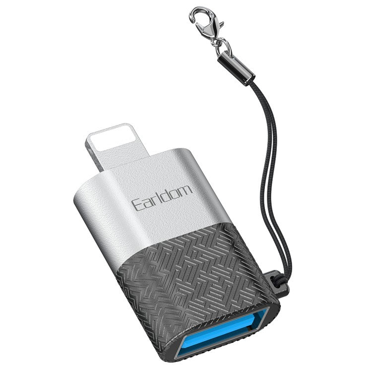 EARLDOM OT74 USB Female to 8-Pin Male Adapter U-Disk Read OTG Converter