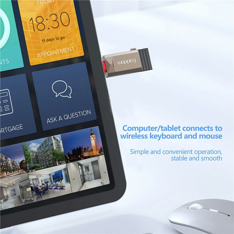 EARLDOM OT88C USB3.0 Female to Type-C Male Adapter Phone Tablet U-Disk Mouse Keyboard OTG Connector