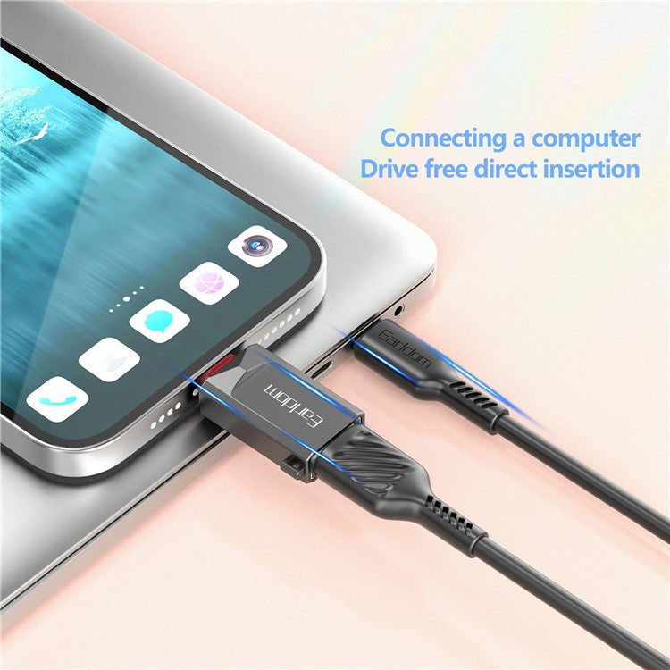 EARLDOM OT87L USB-A 3.0 Female to 8-Pin Lightning Male OTG Adapter USB Dick Converter