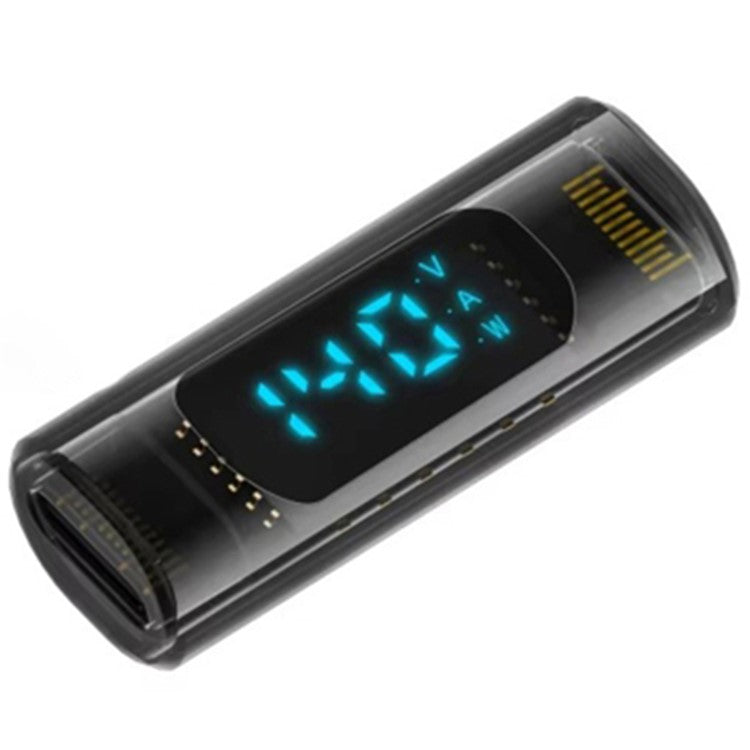 Type-C Female to Type-C Female 40Gbps PD 140W Digital Display Charging Data Transmission Adapter - Transparent